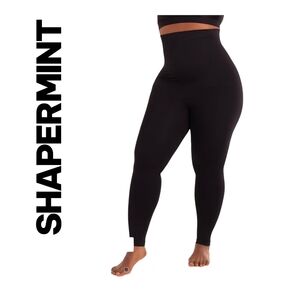 Shapermint Essentials| High-Waisted Shaping Leggings | Black | Plus Size 2XL